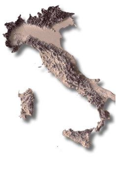 Map of Italy with text